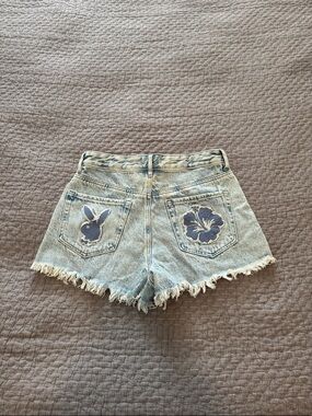 Playboy By Pacsun Luau Jean Shorts